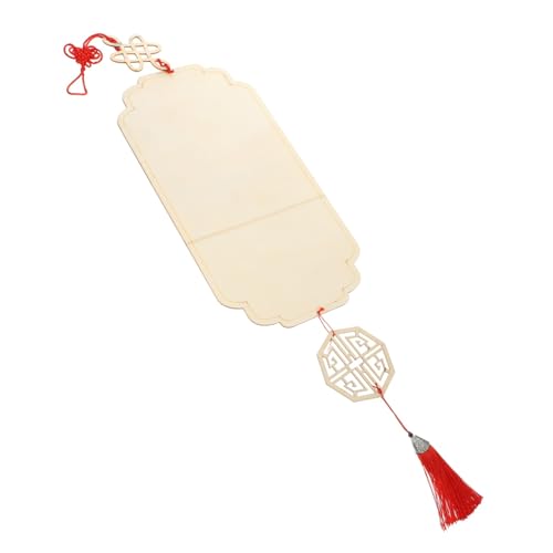 YOSADIER Vintage Holz Wandhänger im Chinesischen Stil Hängendes DIY Bastelornament Kreativer Holzanhänger für Büro Partydeko Geschenkidee für Familie und von YOSADIER