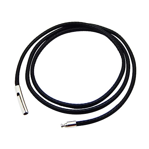 YOSADIER Wachshaut Lederhalskette mit Karabiner für DIY Schmuck Schwarze Schnur Vielseitig Einsetzbar für Armbänder und Anhänger Langlebig und Elegant YOSADIER Wachshaut Lederhalskette mit Karabiner für DIY Schmuck Schwarze Schnur Vielseitig Einsetzbar für Armbänder und Anhänger Langlebig und Elegant von YOSADIER