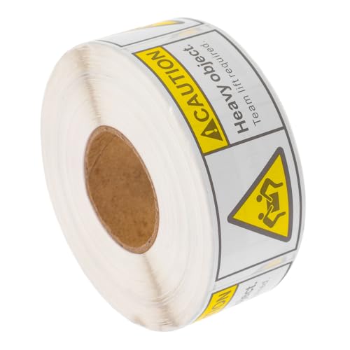 YOSADIER Warnetiketten Schweres Paketrolle Selbstklebend Team Lift Versand Aufkleber für Lager Versand Verpackung Stark Haftend Wetterfest Vielseitig Einsetzbar von YOSADIER
