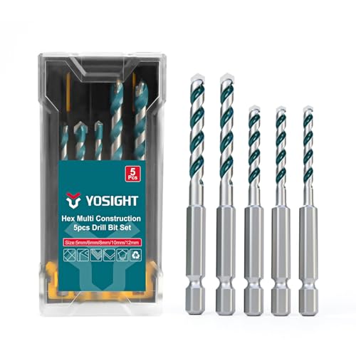 1,27 cm 0,95 cm 0,79 cm 0,64 cm 0,48 cm Hex Betonbohrer Set, Karbid Ziegelbohrer, Zementbohrer Set für Schlagbohrmaschine, Werkzeuge für Ziegel, Beton, Stein, Metall, Holz, Kunststoff 1,27 cm 0,95 cm 0,79 cm 0,64 cm 0,48 cm Hex Betonbohrer Set, Karbid Ziegelbohrer, Zementbohrer Set für Schlagbohrmaschine, Werkzeuge für Ziegel, Beton, Stein, Metall, Holz, Kunststoff von YOSIGHT