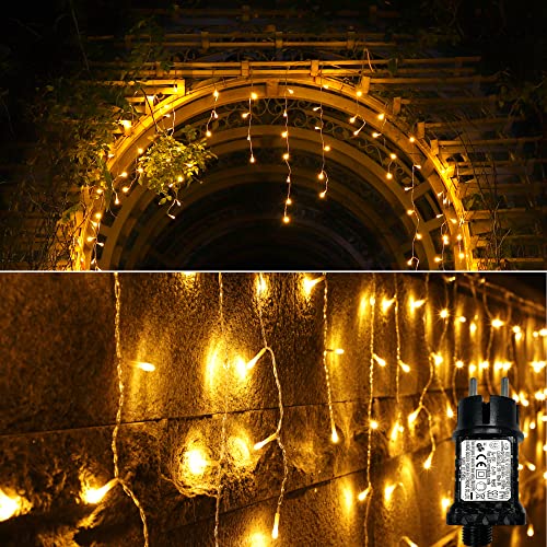 YOSION Lichtervorhang, 600 LED 6m x 3m Lichterketten Vorhang mit Stecker Timer, 8 Modi, Wasserdicht Wand Lichterkette für Innen & Außen Weihnachten Garten Fenster Schlafzimmer Balkon Deko YOSION Lichtervorhang, 600 LED 6m x 3m Lichterketten Vorhang mit Stecker Timer, 8 Modi, Wasserdicht Wand Lichterkette für Innen & Außen Weihnachten Garten Fenster Schlafzimmer Balkon Deko von YOSION