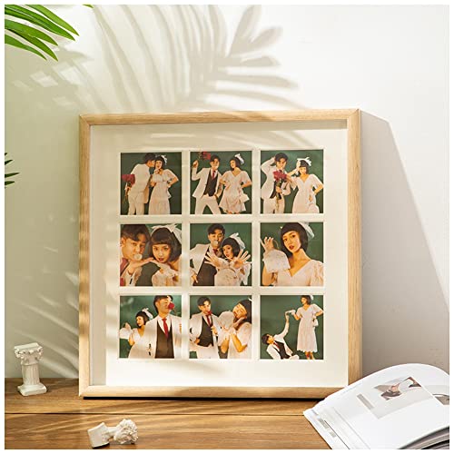 YOUCAI Bilderrahmen Collage Holz Home 9 Fotos 5.5 x 5.5 cm/ 9 x 9 cm Bilderrahmen Collage Multirahmen Fotogalerie Holzrahmen Fotorahmen Holz Chic Landhausstil Vintage,25.3x25.3cm,A-Natürlich YOUCAI Bilderrahmen Collage Holz Home 9 Fotos 5.5 x 5.5 cm/ 9 x 9 cm Bilderrahmen Collage Multirahmen Fotogalerie Holzrahmen Fotorahmen Holz Chic Landhausstil Vintage,25.3x25.3cm,A-Natürlich von YOUCAI