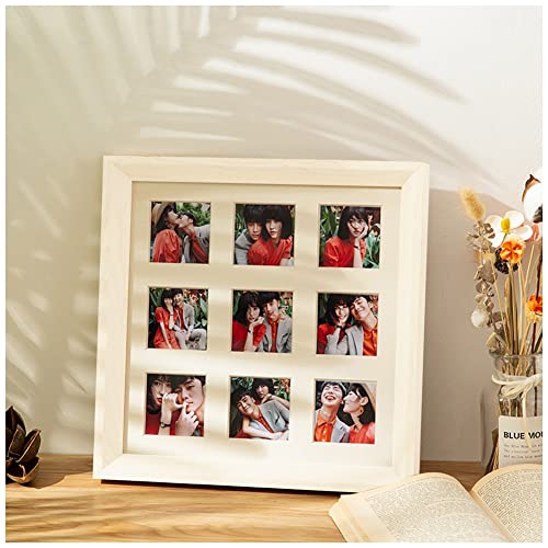 YOUCAI Bilderrahmen Collage Holz Home 9 Fotos 5.5 x 5.5 cm/ 9 x 9 cm Bilderrahmen Collage Multirahmen Fotogalerie Holzrahmen Fotorahmen Holz Chic Landhausstil Vintage,37.3x37.3cm,C-Weiß YOUCAI Bilderrahmen Collage Holz Home 9 Fotos 5.5 x 5.5 cm/ 9 x 9 cm Bilderrahmen Collage Multirahmen Fotogalerie Holzrahmen Fotorahmen Holz Chic Landhausstil Vintage,37.3x37.3cm,C-Weiß von YOUCAI