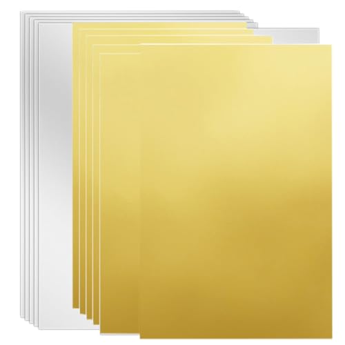 YOOHOOL A4 Papier Metallic Gold und Silber druckbare Aufkleber Papierblätter für Tintenstrahldrucker oder Laserdrucker Goldenes Silber Schimmer Papier insgesamt 12 Blätter YOOHOOL A4 Papier Metallic Gold und Silber druckbare Aufkleber Papierblätter für Tintenstrahldrucker oder Laserdrucker Goldenes Silber Schimmer Papier insgesamt 12 Blätter von YOUHOOL
