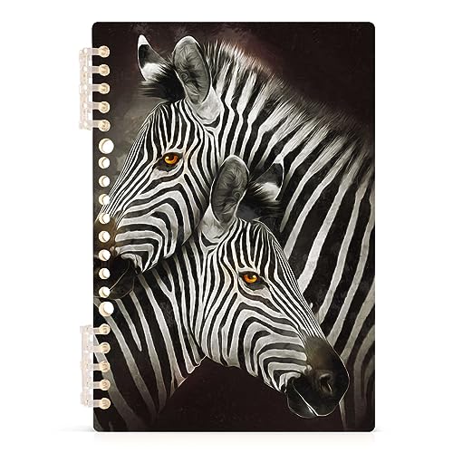 YOUJUNER Notizblock Zebra-Design Spiralblock Notizbuch Notebook Journal, A5, 60 Blatt, 120 Seiten, 80 g Papier von YOUJUNER