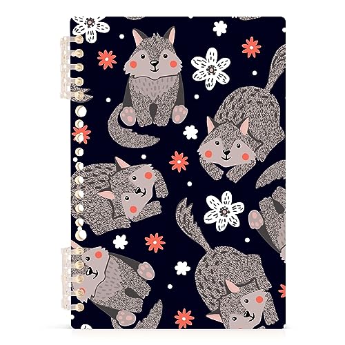 YOUJUNER Notizblock süßer Wolf-Muster Spiralblock Notizbuch Notebook Journal, A5, 60 Blatt, 120 Seiten, 80 g Papier YOUJUNER Notizblock süßer Wolf-Muster Spiralblock Notizbuch Notebook Journal, A5, 60 Blatt, 120 Seiten, 80 g Papier von YOUJUNER