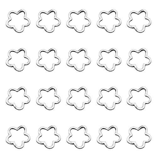 YOUKOLO 20 Stück/Set 16 x 16 mm Blumen-Charm, kleine Löcher, Blumen-Charm-Perle, Hohle Blumen-Charm-Perlen-Set für die Schmuckherstellung YOUKOLO 20 Stück/Set 16 x 16 mm Blumen-Charm, kleine Löcher, Blumen-Charm-Perle, Hohle Blumen-Charm-Perlen-Set für die Schmuckherstellung von YOUKOLO