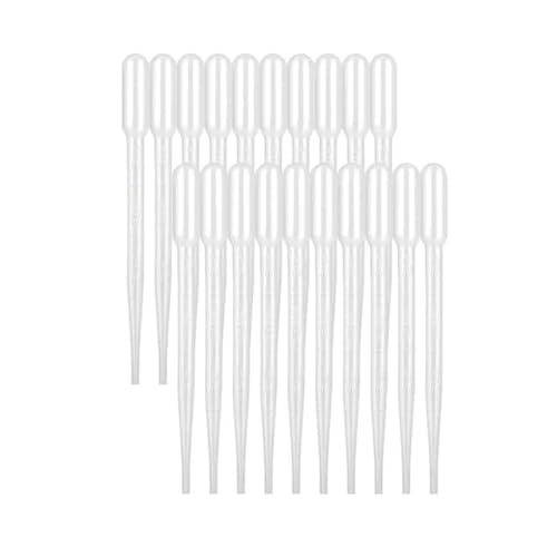 Einweg-Pipetten aus Kunststoff, 5 ml, für Flüssigkeiten, Labor, Acrylfarben und DIY-Projekte, kleine Messpipetten für präzise Flüssigkeitsübertragung, 100 Stück von YOUNIEYO