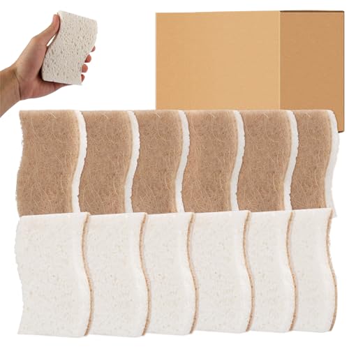 12 Stück Spülschwamm Nachhaltig Wiederverwendbare Küchenschwamm Spülschwämme Umweltfreundlicher Spülschwämme Ökologische Naturschwämme Nachhaltiger Kokosschwamm für Geschirr, Töpfen, Schüssel, Teller 12 Stück Spülschwamm Nachhaltig Wiederverwendbare Küchenschwamm Spülschwämme Umweltfreundlicher Spülschwämme Ökologische Naturschwämme Nachhaltiger Kokosschwamm für Geschirr, Töpfen, Schüssel, Teller von YOUNTHYE