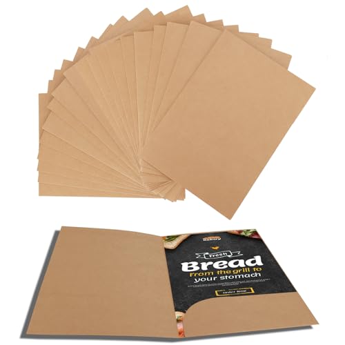 20 Stück Schnellhefter A4 Pappe Präsentationsmappe A4 Aktenmappe mit Visitenkartenschlitz Dokumentenmappe Kraftpapier für Dokumente, Besprechungen, Bürobedarf von YOUNTHYE