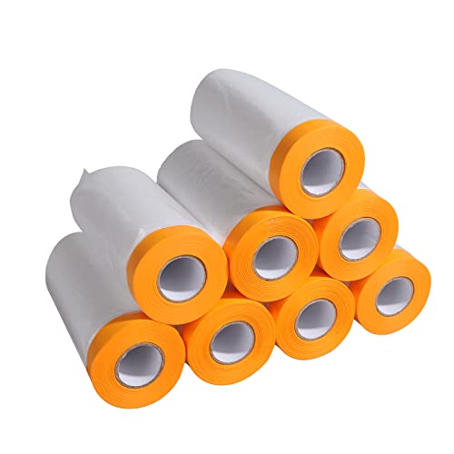 8 Rollen Abdeckfolie mit Klebeband 110cm x 20m Transparente Abdeckfolie Maler mit Klebeband Malerfolie Abdeckfolie mit Klebeband zum Staubschutz Malerfolie zum Innen und Außen von Wand und Möbel 8 Rollen Abdeckfolie mit Klebeband 110cm x 20m Transparente Abdeckfolie Maler mit Klebeband Malerfolie Abdeckfolie mit Klebeband zum Staubschutz Malerfolie zum Innen und Außen von Wand und Möbel von YOUNTHYE