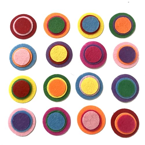DIY Penny Rug Kissen Kreise/runder Filz-Patch, Vliesstoff, zum Aufnähen, DIY-Reparaturflicken für Kleidung, Handwerk, strapazierfähige Stoffkreise, 144 Stück, 3 verschiedene Größen (4 cm - 3 cm - 2,5 DIY Penny Rug Kissen Kreise/runder Filz-Patch, Vliesstoff, zum Aufnähen, DIY-Reparaturflicken für Kleidung, Handwerk, strapazierfähige Stoffkreise, 144 Stück, 3 verschiedene Größen (4 cm - 3 cm - 2,5 von YOURNAME