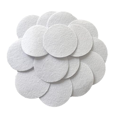Filz-Patch, rund, zum Aufnähen, für Kleidung, Basteln, 6 cm, 50 Stück, Weiß Filz-Patch, rund, zum Aufnähen, für Kleidung, Basteln, 6 cm, 50 Stück, Weiß von YOURNAME