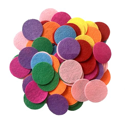 Filz-Patch, rund, zum Aufnähen, für Kleidung, Handwerk, strapazierfähige Stoffkreise, verschiedene Farben, 4 cm, 100 Stück Filz-Patch, rund, zum Aufnähen, für Kleidung, Handwerk, strapazierfähige Stoffkreise, verschiedene Farben, 4 cm, 100 Stück von YOURNAME