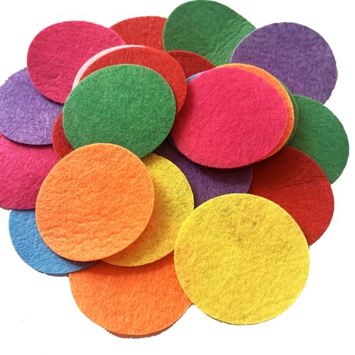Filzflicken, rund, zum Aufnähen, für Kleidung, Basteln, 7 cm, 50 Stück Filzflicken, rund, zum Aufnähen, für Kleidung, Basteln, 7 cm, 50 Stück von YOURNAME
