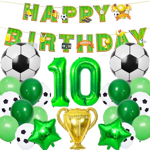 YOUYIKE 26 Stück Fussball Geburtstag Deko, Geburtstagsdeko 10 Jahre Junge, Fussball Luftballon, Fussball Deko, Deko Fussball Geburtstag Kinder, Geburtstag 10 Jahre Junge, Fussball YOUYIKE 26 Stück Fussball Geburtstag Deko, Geburtstagsdeko 10 Jahre Junge, Fussball Luftballon, Fussball Deko, Deko Fussball Geburtstag Kinder, Geburtstag 10 Jahre Junge, Fussball von YOUYIKE