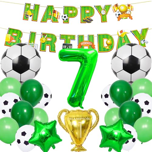 YOUYIKE 26 Stück Fussball Geburtstag Deko, Geburtstagsdeko 7 Jahre Junge, Fussball Luftballon, Fussball Deko, Deko Fussball Geburtstag Kinder, Geburtstag 7 Jahre Junge, Fussball Kindergeburtstag YOUYIKE 26 Stück Fussball Geburtstag Deko, Geburtstagsdeko 7 Jahre Junge, Fussball Luftballon, Fussball Deko, Deko Fussball Geburtstag Kinder, Geburtstag 7 Jahre Junge, Fussball Kindergeburtstag von YOUYIKE