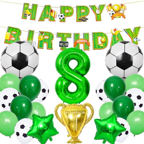 YOUYIKE 26 Stück Fussball Geburtstag Deko, Geburtstagsdeko 8 Jahre Junge, Fussball Luftballon, Fussball Deko, Deko Fussball Geburtstag Kinder, Geburtstag 8 Jahre Junge, Fussball Kindergeburtstag YOUYIKE 26 Stück Fussball Geburtstag Deko, Geburtstagsdeko 8 Jahre Junge, Fussball Luftballon, Fussball Deko, Deko Fussball Geburtstag Kinder, Geburtstag 8 Jahre Junge, Fussball Kindergeburtstag von YOUYIKE