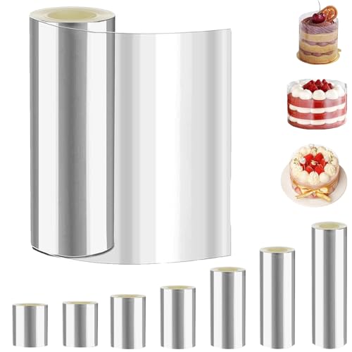 YOUYIKE 1Rolle Tortenrandfolie 10cm x 10m Transparent Acetat Rolle, Tortenrandfolie Wiederverwendbar, Acetate Foil Foil für Tortendeko Schokolade Mousse Kuchen Dessertringe YOUYIKE 1Rolle Tortenrandfolie 10cm x 10m Transparent Acetat Rolle, Tortenrandfolie Wiederverwendbar, Acetate Foil Foil für Tortendeko Schokolade Mousse Kuchen Dessertringe von YOUYIKE