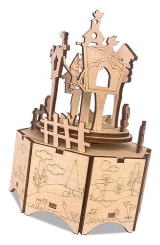 Spieluhr, Spieluhr aus Holz, Schmuck, Spieluhr, Geschenk, handgefertigte Spieluhr aus Holz, DIY-Montage, Ornamente, drehbare Spieluhr Spieluhr, Spieluhr aus Holz, Schmuck, Spieluhr, Geschenk, handgefertigte Spieluhr aus Holz, DIY-Montage, Ornamente, drehbare Spieluhr von YOUYIMEI