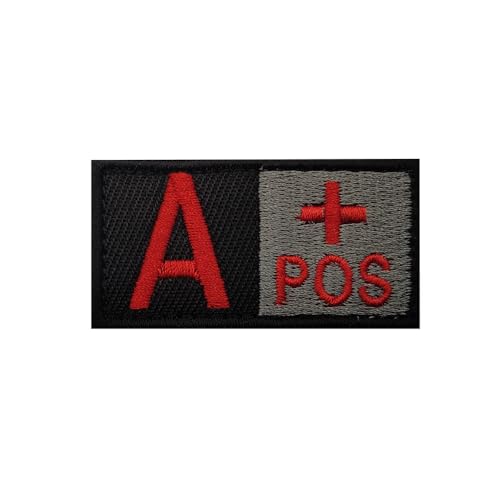 Militär Gestickter Blutgruppen Patch Klettverschluss Rucksack Taktischer Patch von YOYUMI