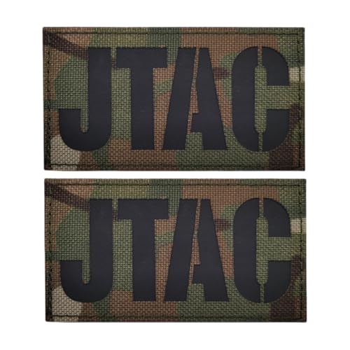 Militärischer taktischer Moral-Patch, Infrarot-reflektierendes Nylon-Armband, passend für taktische Weste, Uniformhelm – 2 Stück, JTAC von YOYUMI