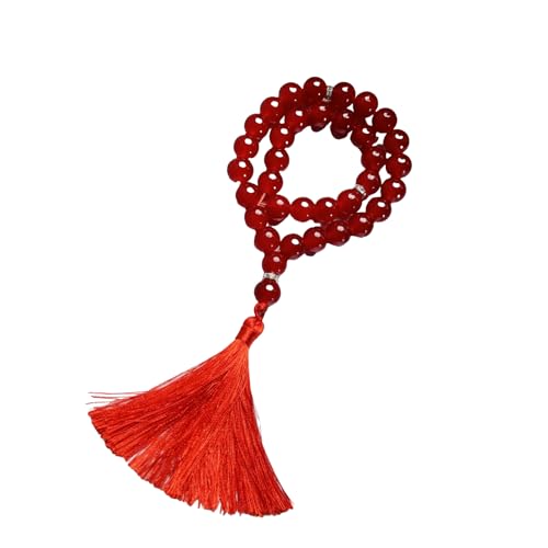 Klassischer religiöser Rosenkranz Glasperlen mit Fransen für den täglichen Gebrauch oder spirituellen Komfort, religiöses Geschenk, Gebetszubehör von YPBEW