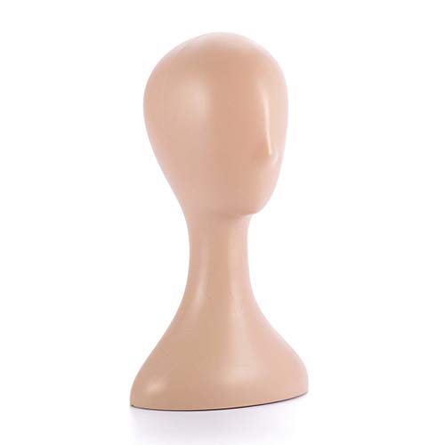YPBEW New Lady High For Head Wig Female Model Beauty Personal Care Products Hobbies Professional Display Show Salon Model Head Stand Beauty Styling Tool Mannequin Hat Scarf Glasses von YPBEW