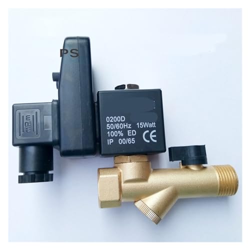 YPEZASDLW 1 Stück 1/2 Zoll elektrischer Timer, automatisches Wasserventil, elektronisches Ablassmagnetventil for Luftkompressor, Kondensatwasser, elektrisches Ablassventil(12VDC-Opt-A) von YPEZASDLW