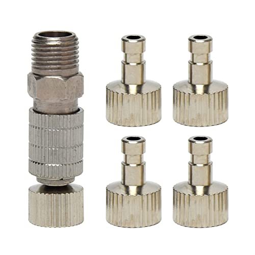 YPGNKEKPLM 6pcs Air Brush Durable Disconnect Coupling Quick Release Adapter Direct Fit Ersatzteile Power Tool Fittings Professional Zubehör für Elektrowerkzeuge YPGNKEKPLM 6pcs Air Brush Durable Disconnect Coupling Quick Release Adapter Direct Fit Ersatzteile Power Tool Fittings Professional Zubehör für Elektrowerkzeuge von YPGNKEKPLM
