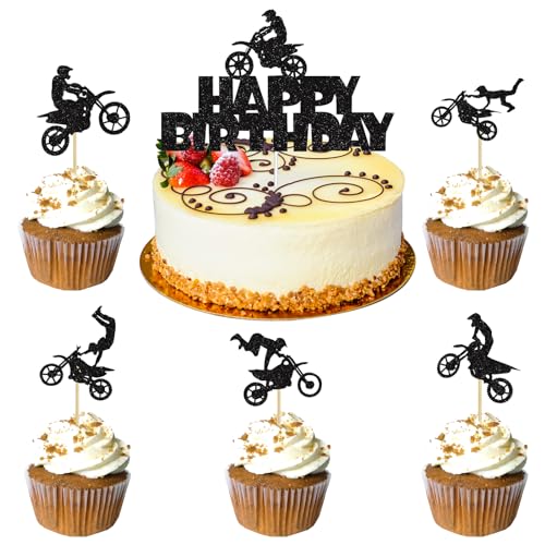 YPLonon Motorrad Tortendeko 31 Stück Happy Birthday Motorrad Cake Topper Dekoration Motorrad Kuchen Topper Motorrad Kuchendeckel Dekor Motorrad Tortenaufsatz für Geburtstag Sport Thema Dekoration YPLonon Motorrad Tortendeko 31 Stück Happy Birthday Motorrad Cake Topper Dekoration Motorrad Kuchen Topper Motorrad Kuchendeckel Dekor Motorrad Tortenaufsatz für Geburtstag Sport Thema Dekoration von YPLonon