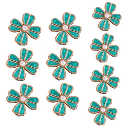 10 Paar Blumen Taille Schnallen Hosen Taillenspanner Jeans Knopf Pin Abnehmbare Jeans Taille Schnallen von YPREWY