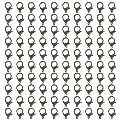 100 farbige Karabinerverschlüsse, 35 mm, für Schlüsselanhänger, Armbänder, Halsketten, Schmuckherstellung, Kunsthandwerk 100 farbige Karabinerverschlüsse, 35 mm, für Schlüsselanhänger, Armbänder, Halsketten, Schmuckherstellung, Kunsthandwerk von YPREWY
