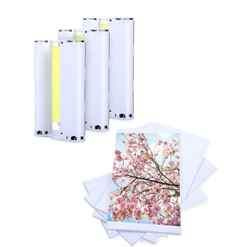 108 Blatt Fotopapier mit 3 Tintenpatronen für CP1200 CP910 CP810 CP1300 CP1000 CP800 CP710 Druckerzubehör von YPREWY
