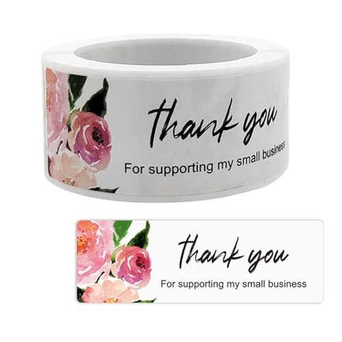 120 Stück/Rolle "Thank You"-Aufkleber, Klebeetiketten zum Verpacken von Umschlägen, Versiegeln und Backen 120 Stück/Rolle "Thank You"-Aufkleber, Klebeetiketten zum Verpacken von Umschlägen, Versiegeln und Backen von YPREWY