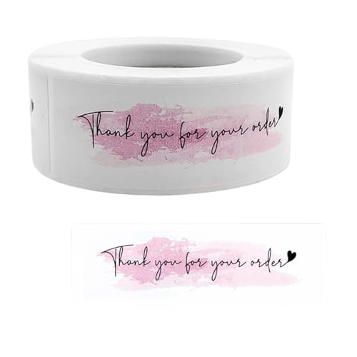 120 Stück/Rolle "Thank You"-Aufkleber, Klebeetiketten zum Verpacken von Umschlägen, Versiegeln und Backen 120 Stück/Rolle "Thank You"-Aufkleber, Klebeetiketten zum Verpacken von Umschlägen, Versiegeln und Backen von YPREWY