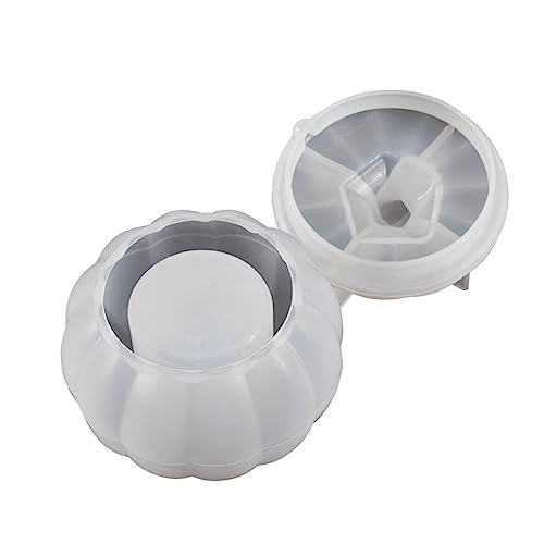3D-Glasbehälter-Aufbewahrungsflasche, Silikonharz-Form mit Deckel, Kürbis-Aufbewahrungsbox, Epoxid-Gießharz-Form, Schmuckherstellung von YPREWY