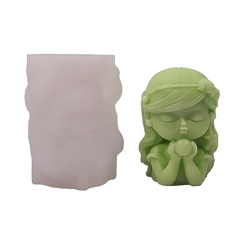 3D-Silikonform für Mädchen, Kristall, Epoxidharz, Prinzessin, handgefertigte Seife, Eiscreme von YPREWY