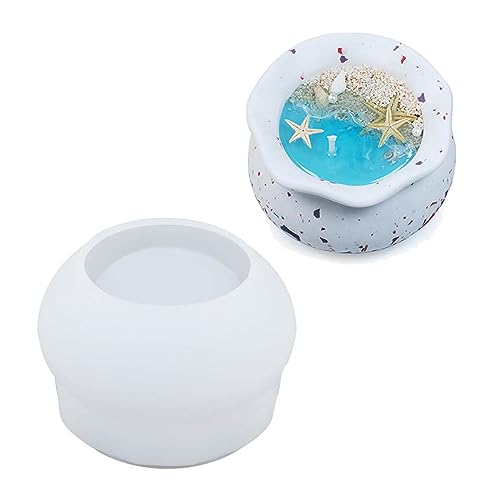 Aufbewahrungs-Silikonform, Schmuckkästchen, Gipsformen, Kristall, Epoxidharz, Gießen, Blumentopf, Kerzenständer, Dekoration Aufbewahrungs-Silikonform, Schmuckkästchen, Gipsformen, Kristall, Epoxidharz, Gießen, Blumentopf, Kerzenständer, Dekoration von YPREWY