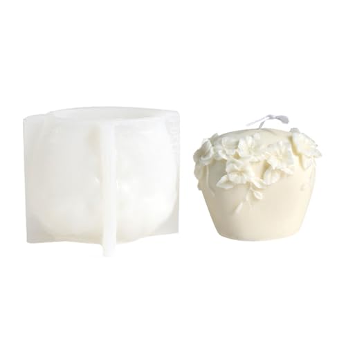 Geprägte Blumen-Zylinder-Silikonformen für Seife, Heimdekoration, Silikonformen für Schokoladenkuchen, Backen Geprägte Blumen-Zylinder-Silikonformen für Seife, Heimdekoration, Silikonformen für Schokoladenkuchen, Backen von YPREWY