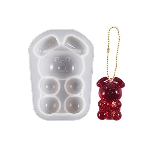 Halbdimensionale Bär-Silikonform, handgefertigt, Schlüsselanhänger, Anhänger, Ornamente, Kristall, Epoxidharz, Formen, Schmuckhandwerk Halbdimensionale Bär-Silikonform, handgefertigt, Schlüsselanhänger, Anhänger, Ornamente, Kristall, Epoxidharz, Formen, Schmuckhandwerk von YPREWY