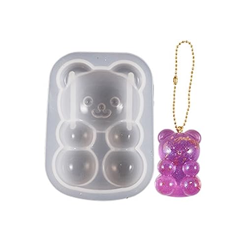 Halbdimensionale Bär-Silikonform, handgefertigt, Schlüsselanhänger, Anhänger, Ornamente, Kristall, Epoxidharz, Formen, Schmuckhandwerk Halbdimensionale Bär-Silikonform, handgefertigt, Schlüsselanhänger, Anhänger, Ornamente, Kristall, Epoxidharz, Formen, Schmuckhandwerk von YPREWY