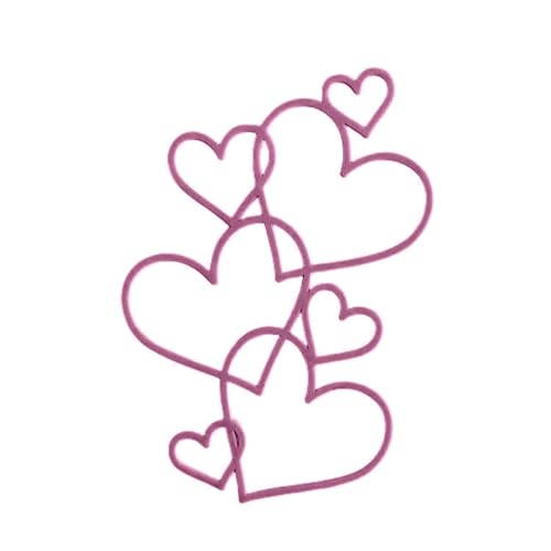 Hochzeitstorte Liebe Herz Kuchen Dekoration Valentinstag Dessert Dekoration Acryl Cupcake Toppers von YPREWY