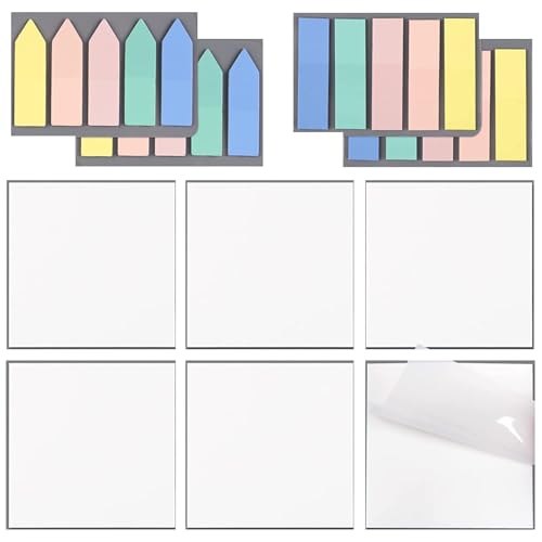 Index-Tabs, durchscheinende Haftstreifen Rechteck und Pfeile Haftnotizen Flaggen Sticky Page Marker für Schule Büro von YPREWY