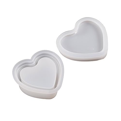 Kristall-Epoxidharz-Glasform, Aufbewahrungsbox, Deckel, Silikon, für Schmuckherstellung, Süßigkeiten-Box, Behälter, Gießwerkzeug von YPREWY