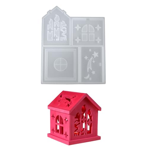 Modisches Haus, stabiles Silikon-Schlüsselanhänger-Form-Set, Bastelbedarf, Epoxidharz, Buchstaben-Anhänger zum Personalisieren von Schmuck Modisches Haus, stabiles Silikon-Schlüsselanhänger-Form-Set, Bastelbedarf, Epoxidharz, Buchstaben-Anhänger zum Personalisieren von Schmuck von YPREWY