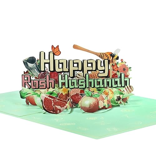 Shanah Tova 3D-Karten zum religiösen Neujahr HappyRosh Hashanah Grußkarten für Freunde und Familie Shanah Tova 3D-Karten zum religiösen Neujahr HappyRosh Hashanah Grußkarten für Freunde und Familie von YPREWY