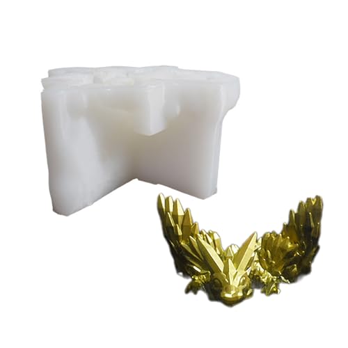 Silikon-Dekorationsform, realistische Drachenfiguren, Basteln, Tier-Epoxidharz-Formen für Handarbeit von YPREWY