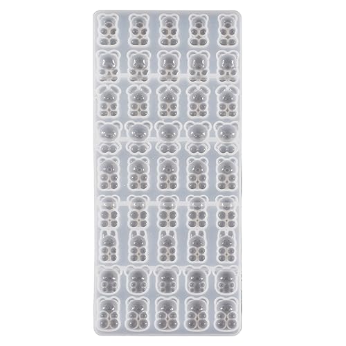 Silikonform mit 3D-Kristallbären, geeignet für Epoxidharz, Schmuckherstellung, Heimdekoration von YPREWY