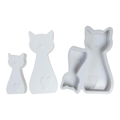 Silikonformen für Katzen, handgefertigt, Epoxidharz, Ornament, Pflaster, Tierguss, Seife, Silikon, Katzenguss, Backpflaster von YPREWY
